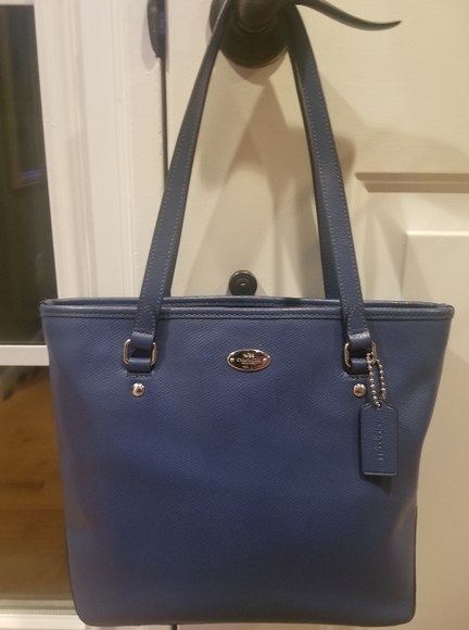 Coach Handbags - Leather Blue Coach Purse